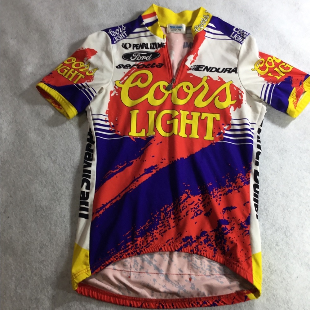 Pearl Izumi Coors Light Cycling Jersey - Yellow, Red, Purple, White